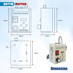 550W 750W 1.1KW 1.5KW 2.2KW AC Brushless Servo Motor 220V With Speed Driver CNC Controller Kit