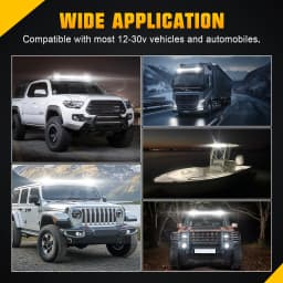 12"24"36"48" 30W 60W 90W 120W Single Row Straight LED Light Bar Combo Beam Offroad Car Led Work Light Bar 4x4 SUV