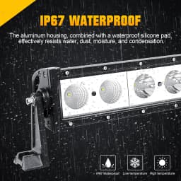 12"24"36"48" 30W 60W 90W 120W Single Row Straight LED Light Bar Combo Beam Offroad Car Led Work Light Bar 4x4 SUV