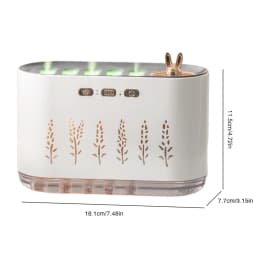 7 Colors LED Night Light Music Sync Air Humidifiers with 5 Nozzle Spray Aromatherapy Diffuser Essential Oil Diffuser for Bedroom
