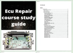 ECU Repair Module Course Study Guide ECU Teaching EPROM TEST Progranm SMD Simulator RESISTORS SOCKET Car Diag Tool File e-book