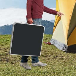 3-Height Adjustable Folding Camping Table, Aluminum Alloy Lightweight Picnic Tables with Storage Bags for Outdoor Picnic BBQ