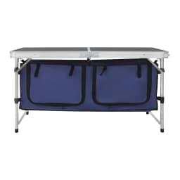 3-Height Adjustable Folding Camping Table, Aluminum Alloy Lightweight Picnic Tables with Storage Bags for Outdoor Picnic BBQ