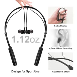 Rechargeable Hearing Amplifier-Anti Lost Convenient Neckband 80hours Working Time Noise Canceling to Aid Conversation TV Watch