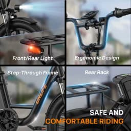 Electric Bike URLIFE 500W Powerful Motor 48V13AH Battery Short Trip E Bike Adult 20*3.0 In All-terrain Fat Tire Electric Bicycle