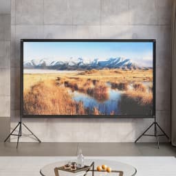 Voltsify 100" 3D 4K HD Outdoor Indoor 16:9 4K Portable Projector Screen with Stand