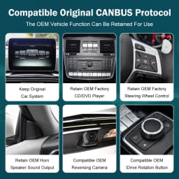 Wireless CarPlay Android Auto Multimedia Linux NTG4.5 NTG5.0 System Screen for Mercedes-Benz G Class W463 2013-2018