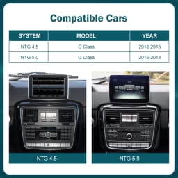 Wireless CarPlay Android Auto Multimedia Linux NTG4.5 NTG5.0 System Screen for Mercedes-Benz G Class W463 2013-2018