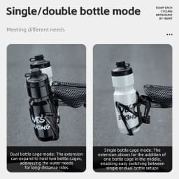 WEST BIKING Bicycle Bottle Cage Extension PC Material Single/Double Kettle Mode Lightweight Bicycle Bottle Holder MTB Road Bike