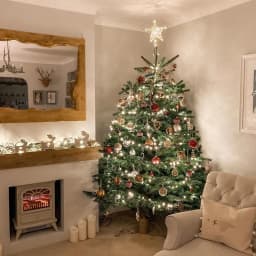 Christmas tree hollow five-pointed star decoration with LED light string Christmas ornaments home 2026 New Year decoration party