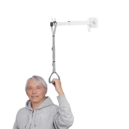 3.85in Traction Bed Handle Ring Wall Mount Pull up Lift Assist Patient Rehabilitation Training Stainless Steel Chain Old Man Get