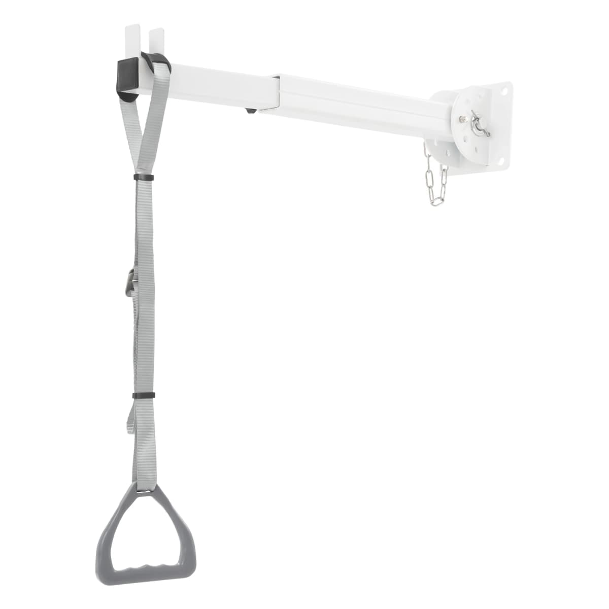 3.85in Traction Bed Handle Ring Wall Mount Pull up Lift Assist Patient Rehabilitation Training Stainless Steel Chain Old Man Get
