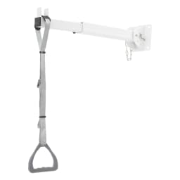 3.85in Traction Bed Handle Ring Wall Mount Pull up Lift Assist Patient Rehabilitation Training Stainless Steel Chain Old Man Get