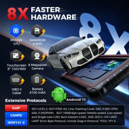 Autel MaxiCOM MK900 Auto Diagnostic Scanner Tools 40+ Services DoIP & CAN-FD Bidirectional Auto Tool PK MK808BT PRO