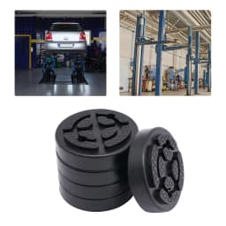 5 Pieces Lift Rubber Pads Set Rubber Arm Pads Round Auto Truck Hoist Lift Pad for Auto Lift Car Truck 30mm Thick Anti-slip