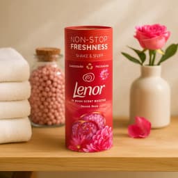 Lenor In-Wash Scent Booster Desert Rose 176g, Long-Lasting Freshness for Clothes, Towels and Bedding