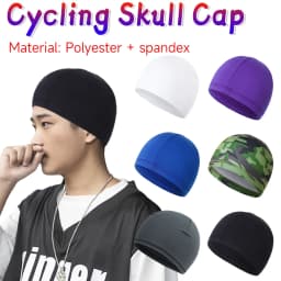 Summer Cooling Skull Caps Helmet Liner Anti-UV Anti-Sweat Wicking Cycling Running Motorcycle & Riding Under Hard Hat Liner