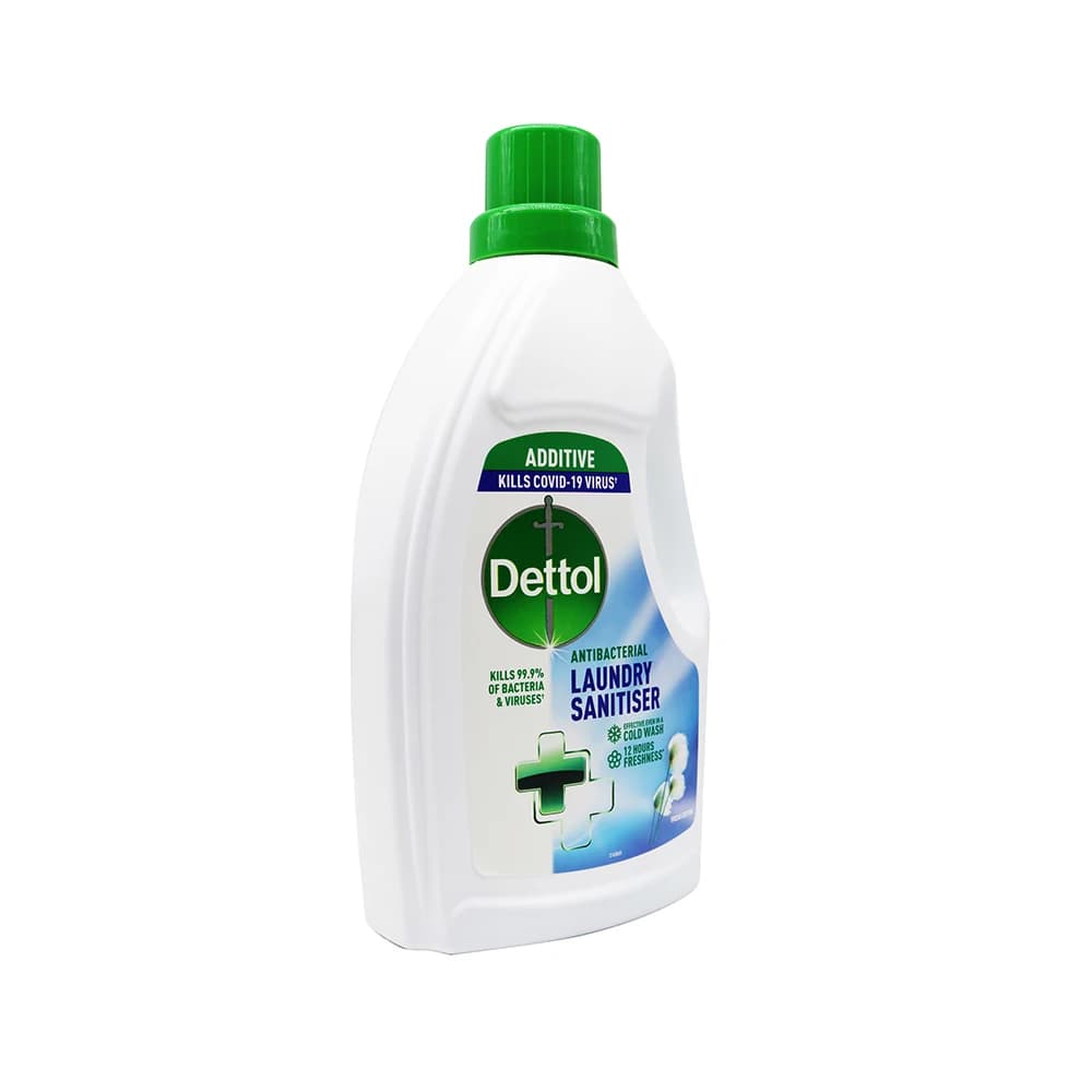 Dettol Antibacterial Laundry Cleanser 1L Fresh Cotton Scent, Hygienic Fabric Sanitiser for Low Temperature Washes