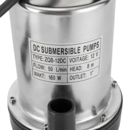 Submersible Pump, 160W 3000rpm Speed 13.21gal/min Max Flow Rate 26.25ft Delivery Lift for Extracting Groundwater from Deep Well