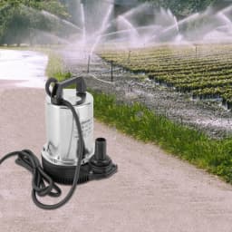 Submersible Pump, 160W 3000rpm Speed 13.21gal/min Max Flow Rate 26.25ft Delivery Lift for Extracting Groundwater from Deep Well