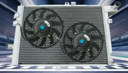For Opel Vauxhall Calibra Turbo C20LET Aluminum Radiator + Fans