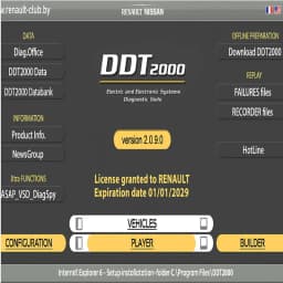 For DDT2000 4.0.9.2 (patch_inside) + Bases 2023 Professional Diagnostic Data Tool deep diagnostics of Renault / Nissan vehicles