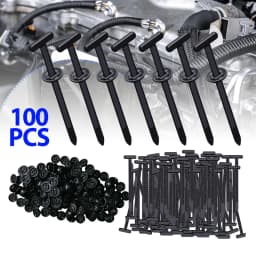 100Pcs/Set Nylon Universal Cable Tie Buckle Self-locking Cable Tie Buckle Installation-free Cable Tie Adjustable Strap Clamp