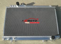 Aluminum radiator+FAN for 86-92 Toyota Supra 3.0 Turbo MA70 MK3 Soarer MZ20 7MG