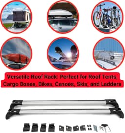 2X Roof Bars for Buick Envision 2020 Onwards Lockable Roof Rack Cross Bars Grey