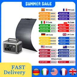 ALLPOWERS R600 LiFePO4 Battery Solar Generator 299Wh 600W Portable Power Station & Solar Panel 100W for Home Backup RV Camping