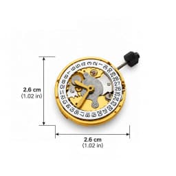For ETA 2824 Movement Replacement Mechanical Automatic Self-Winding Movement 3-Hand Date Display Golden Watch Repair Part