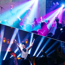 Datewink 40W Beam Moving Head Lights RGBW LED Stage Lighting Effect DMX512 For DJ Disco Concert Party Wedding Nightclub Karaoke