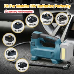 Makita-style 18V Cordless Electric Air Pump Portable (120 PSI) for Car Tires Inflator Electric Motorcycle Pump (No Battery)