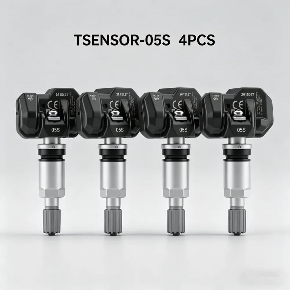 LAUNCH X431 TSENSOR-05S RF TPMS Sensor (Overseas Configuration with Adjustable Angle Sandblasted Silver Aluminum)