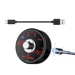 Magic 15M Bluetooth Up&Down Page Turner Pedal Rechargeable Wireless Foot Switch for Music Sheet With Type- Cable