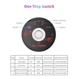 Magic 15M Bluetooth Up&Down Page Turner Pedal Rechargeable Wireless Foot Switch for Music Sheet With Type- Cable