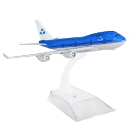 Realistic 16cm Dutch Airlines KLM B747 Airplane Model 1/400 Scale Plane Souvenir Home Bar Coffee Hall Decoration Kids Gift Toys
