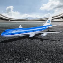 Realistic 16cm Dutch Airlines KLM B747 Airplane Model 1/400 Scale Plane Souvenir Home Bar Coffee Hall Decoration Kids Gift Toys