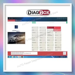 Automotive Car Tools Diagbox V9.91 V9.68 V9.129 Full Update For Lexia3 PP2000 For Car Diagnostic Software