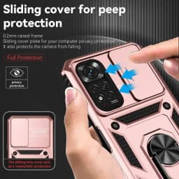 Armor Ring Bracket Push Phone Cases for Xiaomi Redmi Note 11 10 9 8 Pro Ma 9S Prime Poco X3 NFC X4 M4 4G 5G XiaoMi 11 11T Cover