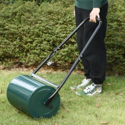 Outdoor 30 L Garden Lawn Roller Heavy Duty Rolling Grass Roller Handle