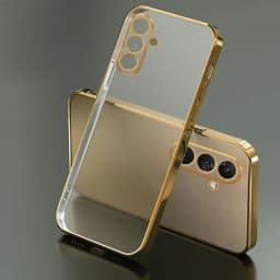 S 24 23 22 21 Luxury Plating Transparent Case For Samsung Galaxy S24 S23 S22 S21 Ultra Plus Fe 5G 2024 Clear Silicone Back Cover