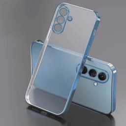 S 24 23 22 21 Luxury Plating Transparent Case For Samsung Galaxy S24 S23 S22 S21 Ultra Plus Fe 5G 2024 Clear Silicone Back Cover