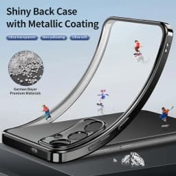 S 24 23 22 21 Luxury Plating Transparent Case For Samsung Galaxy S24 S23 S22 S21 Ultra Plus Fe 5G 2024 Clear Silicone Back Cover