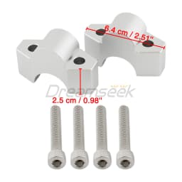 Silver Handlebar Riser Mount Clamp for Honda ADV 150 160 17-23 ADV 350 22-24 X-ADV 750 2017+ Motorcycle Move Back Adapter Kits