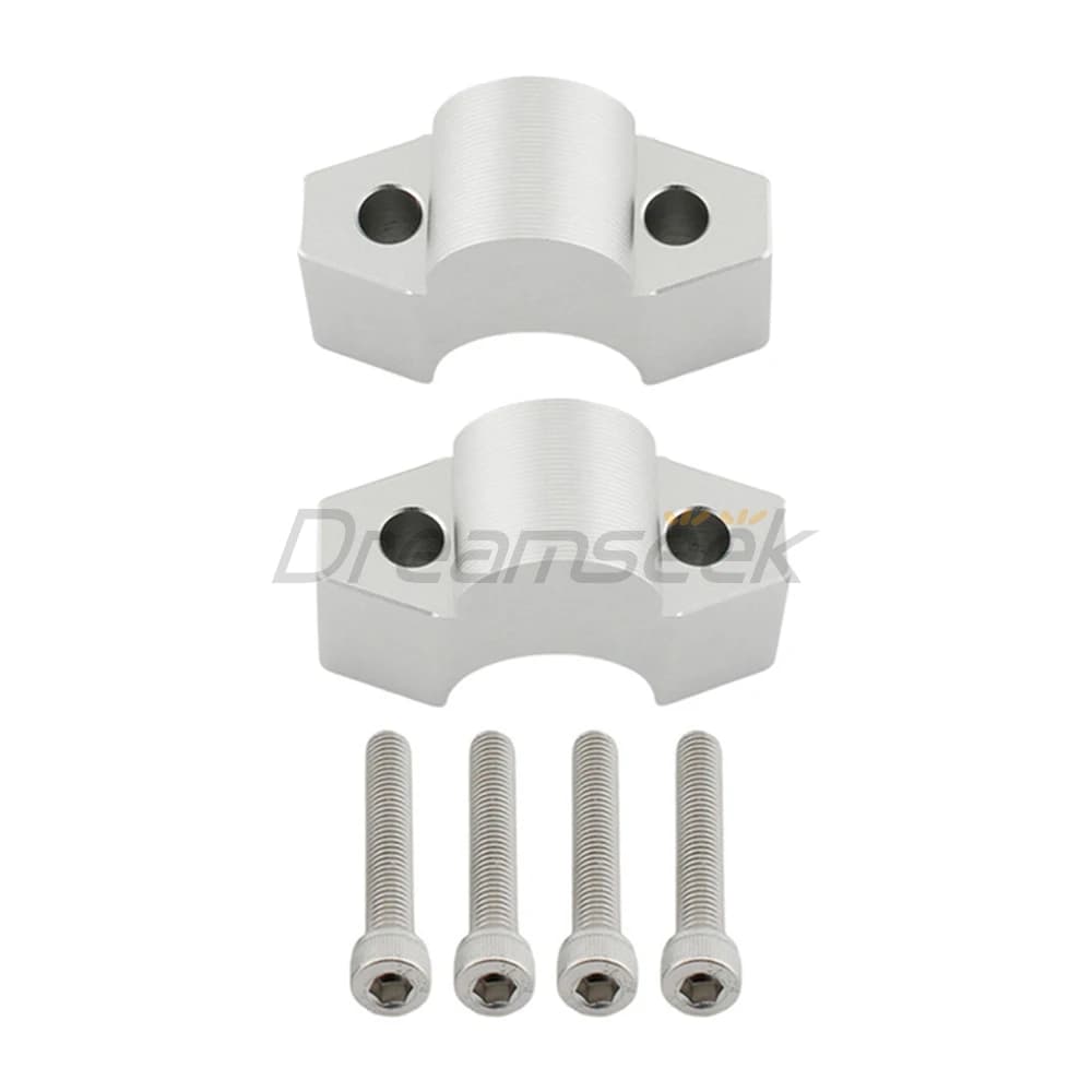 Silver Handlebar Riser Mount Clamp for Honda ADV 150 160 17-23 ADV 350 22-24 X-ADV 750 2017+ Motorcycle Move Back Adapter Kits