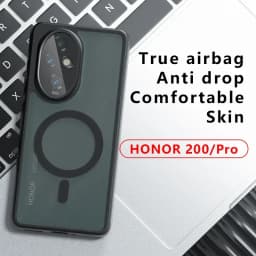 for Magsafe Shockproof Acrylic Phone Case for Honor 200 Pro 200 Lite Magnetic Hard Bumper Matte Cover Shell