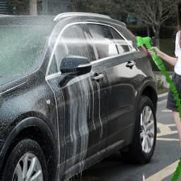 Gardening Hose 75FT/100FT/150FT/200FT Pipe Expandable Garden Hosepipe,Car Washing Gardening Hose with 7 Function Spray Gun,Green