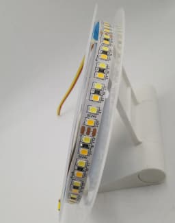 DC12V/24V SMD 2835 CCT Dual White Dimmable LED Strip Light WW CW Color Temperature Adjustable Flexible LED Tape Ribbon 5m