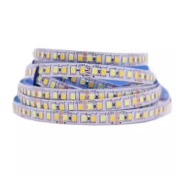 DC12V/24V SMD 2835 CCT Dual White Dimmable LED Strip Light WW CW Color Temperature Adjustable Flexible LED Tape Ribbon 5m